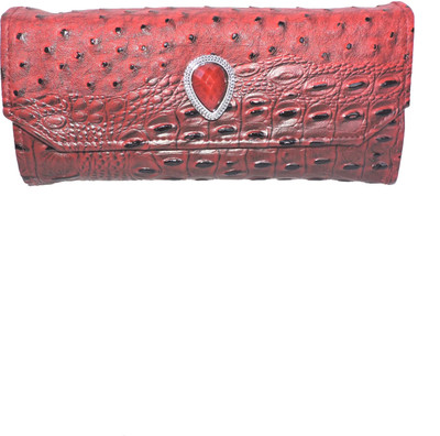 

Delano Women Evening/Party Red Artificial Leather Wallet