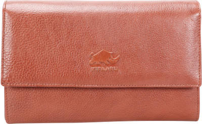 

Kifaaru Women Tan Genuine Leather Wallet(5 Card Slots)