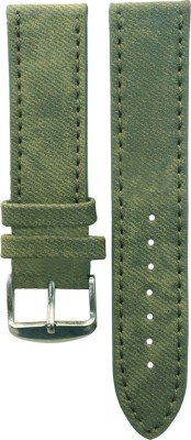 jyotirs jy-strap-046 22 mm Leather Watch Strap(Mehndi)   Watches  (jyotirs)