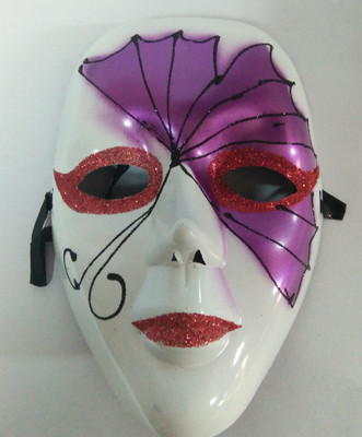 

Funcart Purple fan venetian face mask