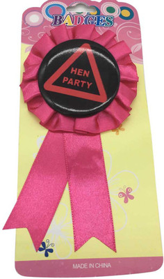 

Funcart Pink Hen Party Rosette