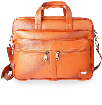

XCCESS Xccess Genuine Leather 16 inch Expandable Laptop Messenger Bag 20 L Laptop Backpack(Tan)
