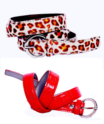 

Piftif Women Casual Multicolor Artificial Leather Belt, Multi