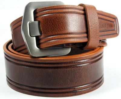 

VOGARD Men & Women Casual, Evening, Party Tan Genuine Leather Belt