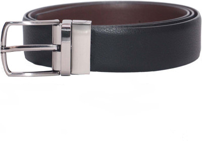 

Kiko Men Formal Black Genuine Leather Reversible Belt