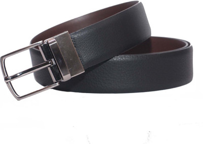 

PRUG Men Formal Black Genuine Leather Reversible Belt