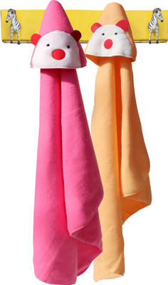 

My NewBorn Self Design  Hooded Baby Blanket(Polyester, Beige, Maroon