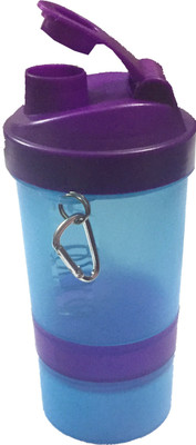 

KING FITNESS Multipurpose Leak-proof BLUE 500 ml Shaker(Pack of 1, Multicolor)