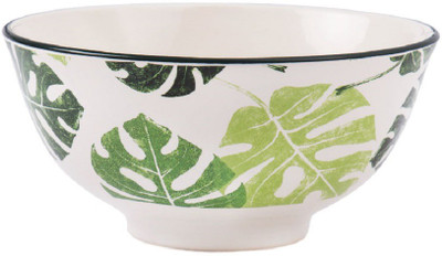 

Chumbak Tropical Greens cereal Ceramic Bowl(Multicolor, Pack of 1)