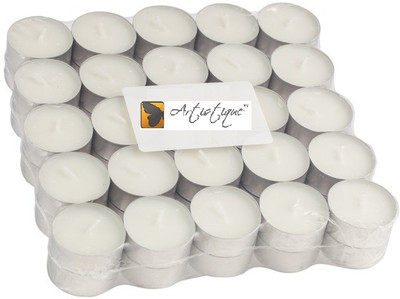 

Artistique 50 T Light Candle Pack White Candle(White, Pack of 50)
