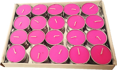 

Nikki Creations Tea Light Candles Lavender- Pack Of 20 Candle(Pink, Pack of 20)