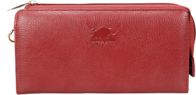 Kifaaru Casual Red Clutch