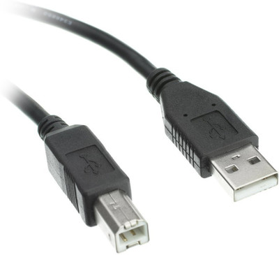 

C&E TV-out Cable 10-Feet USB 2.0 A Male To B Male - Black(Black, For Computer, 3.048 m)