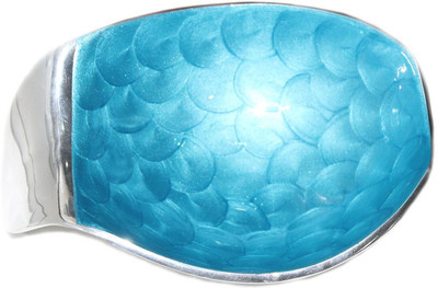

sarvsiddhi Designer Serving bowl - Blue Aluminium Decorative Platter(Blue)
