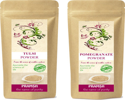 

Pramsh Premium Quality Pomegranate Peel & Tulsi Leaf Powder Combo 100gm Each(200 g)