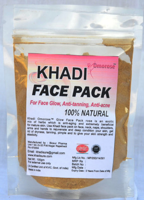

Khadi Omorose Face Pack 100 gm ( De Tanning,Anti Acne , Anti Ageing)(100 g)