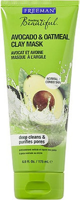 

FREEMANS Avocado & Oatmeal Clay Mask Deep Cleans & Purifies Pores(175 ml)