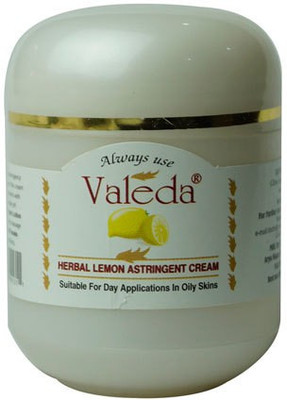 

Valeda Herbal Lemon Astringent Cream - For Managing Open Pores and Oily Skin - Formulation by Skin Specialist Doctors since 32 Years(30 g)