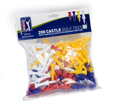 

Smash PGA Castle Tees Golf Tees(Pack of 200, Multicolor)