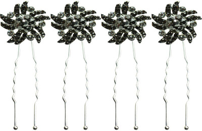 

Glitters Online hair_accessory Hair Clip(Black, Silver)