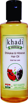 

swati khadi Premium shikakai & hibiscus hair oil Hair Oil(210 ml)