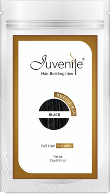 

Juvenile Hair Fiber Blend Undetectably Refill Bag Black 15gm RBBL15 Extreme Hair Volumizer Powder-Mousse(15 g)