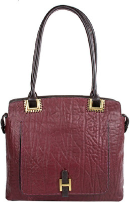 

Hidesign Shoulder Bag(Purple, Brown), Brown;purple