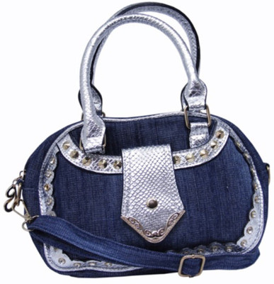 

Sandy Winds Satchel(Blue, Silver)