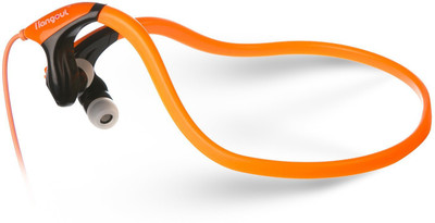 

HangoutDistribution Trending Sporty Headphone with MIC Compatibility-DTS Like Experience for all APPLE / ANDRIOD & WINDOWS mobiles Wired Headset with Mic(Orange, In the Ear)