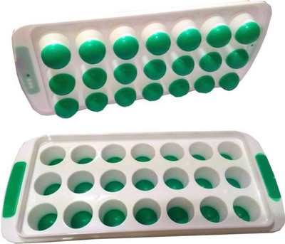 

Gruvi Awesome Pilastic Trays White, Green Plastic Ice Cube Tray(Pack of 2)