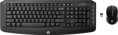 HP Classic Desktop J8F13AA/V4L74AA#ACJ Wireless Multimedia Keyboard Mouse Combo Black