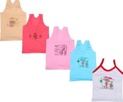 

IndiWeaves Camisole Bodysuit Slip For Girls(Multicolor, Pack of 5, Beige;blue;pink;red;white