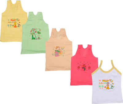 

IndiWeaves Camisole Bodysuit Slip For Girls(Multicolor, Pack of 5, Beige;green;red;white;yellow