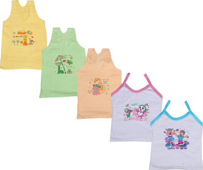

IndiWeaves Camisole Bodysuit Slip For Girls(Multicolor, Pack of 5, Beige;green;white;yellow