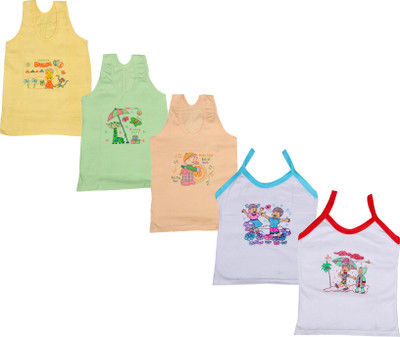 

IndiWeaves Camisole Bodysuit Slip For Girls(Multicolor, Pack of 5, Beige;green;white;yellow