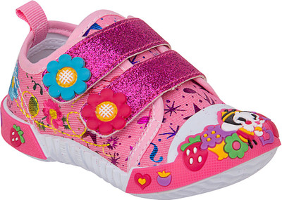 

77 seventy seven Boys & Girls Velcro Walking Shoes(Multicolor, Pink