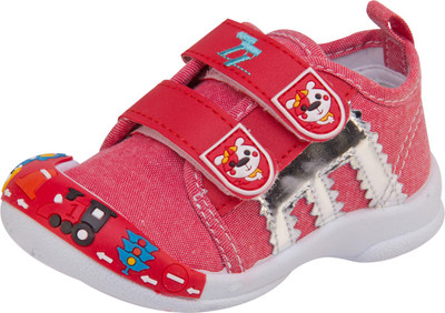 

77 seventy seven Boys & Girls Velcro Walking Shoes(Multicolor, Red