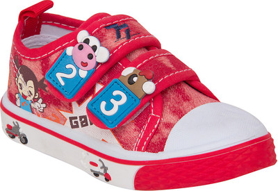 

77 seventy seven Boys & Girls Velcro Walking Shoes(Multicolor, Red