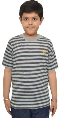 Shaun Boys Printed Cotton Blend T Shirt(Multicolor, Pack of 1)