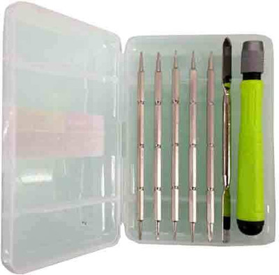 

Adraxx 7 PCS Multi functional Screwdriver in hard Plastic Case(Multicolor)