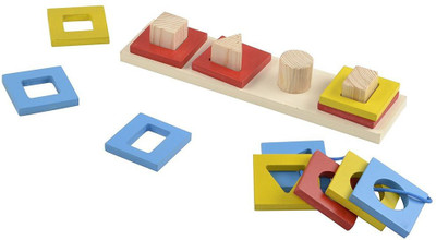 

Instabuyz Geo Cavity Shape Sorter Puzzle Board(Multicolor)