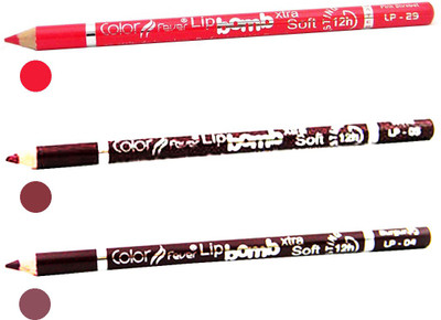 

Color Fever Hot Color Lip liner Combo 4-5-29(Multicolor,)