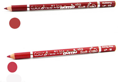 

Color Fever Brown,sandy Pink Color Lip Liner(Multicolor,)