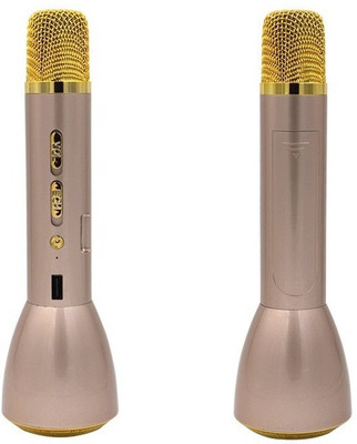 

VibeX ™ Wireless microfone with Mic Speaker Condenser Mini Karaoke Player KTV Singing Record for Smart Microphone