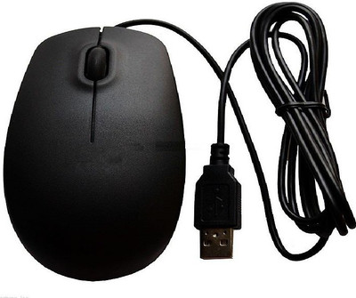 TVS Champ Clik Wired Optical Mouse(USB, Black)