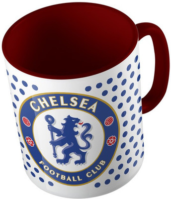 

MiiCreations Printed Two Tone Maroon And White Chelsea Football Club Ceramic Mug(325 ml), Maroon;white