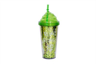 

ROCK THE PARTY Bling Plastic Mug(350 ml), Green