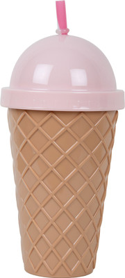

ROCK THE PARTY ICE CREAM MUG Plastic Mug(300 ml), Brown;pink