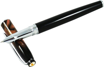 

Auteur Stylish Slim Nib Marble Brown Cap Designer Fountain Pen
