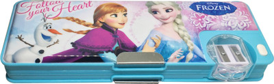 

kidoz kingdom FROZEN CHARACTOR Art PLASTIC Pencil Box(Set of 1, Multicolor)